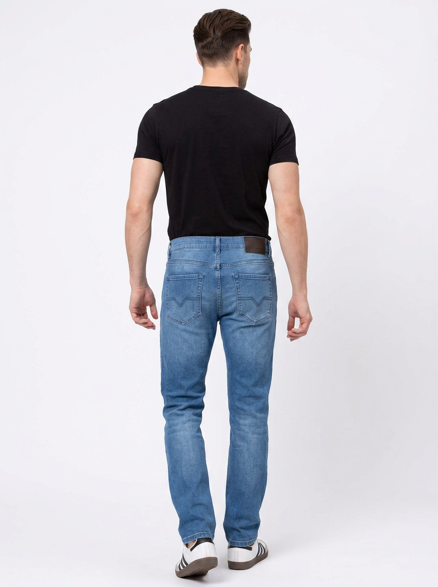 Calça Jeans Masculina Slim Fit Lavagem Intermediária | Lemier Premium