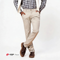 Calça Chino Masculina Sarja Slim Lemier Premium