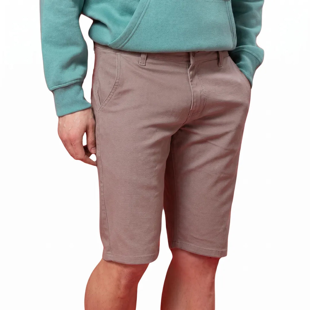 Bermuda de Sarja Masculina Bege Chino Lemier | Outlet do Jeans