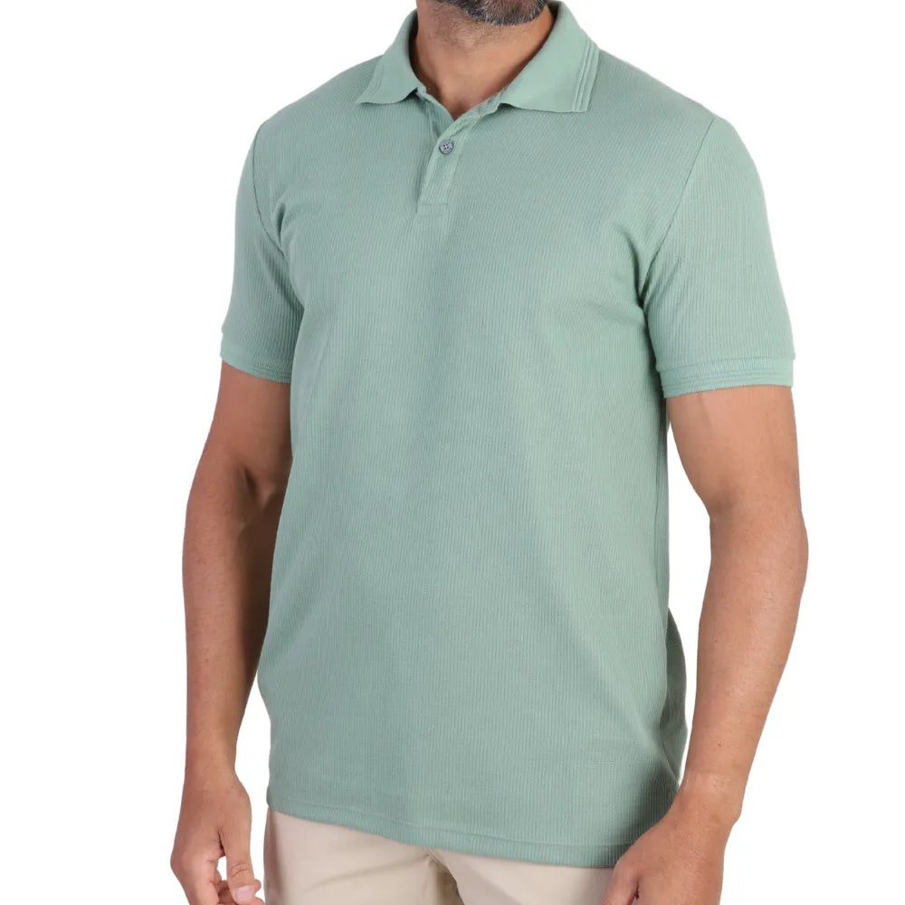 Camisa Polo Masculina Waffle Austin Club
