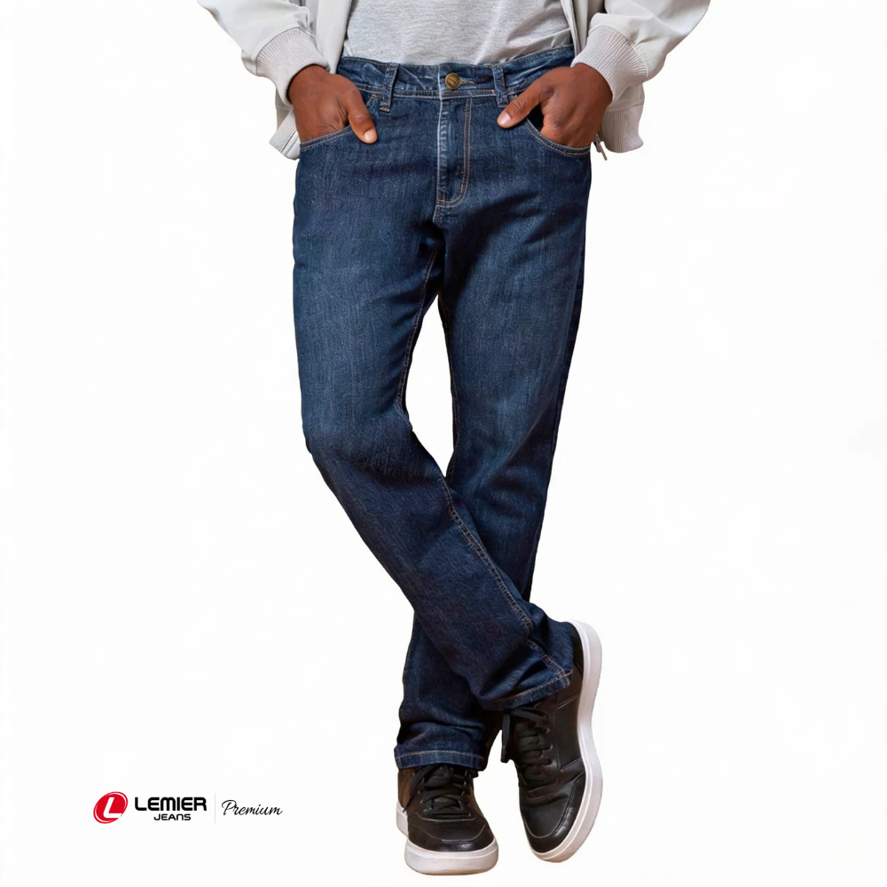 Calça Jeans Masculina Tradicional Reta Lemier | Lemier Premium