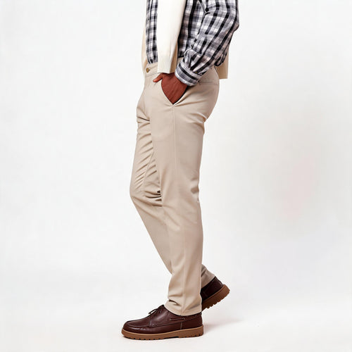 Calça Chino Masculina Sarja Slim Lemier Premium
