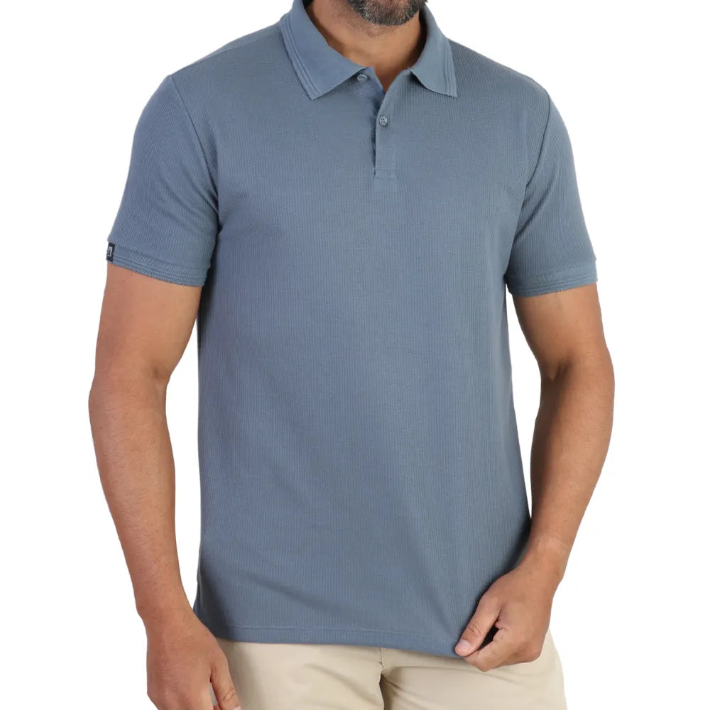 Camisa Polo Masculina Waffle Austin Club