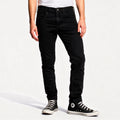Calça Slim Masculina Sarja Preta Lemier Premium