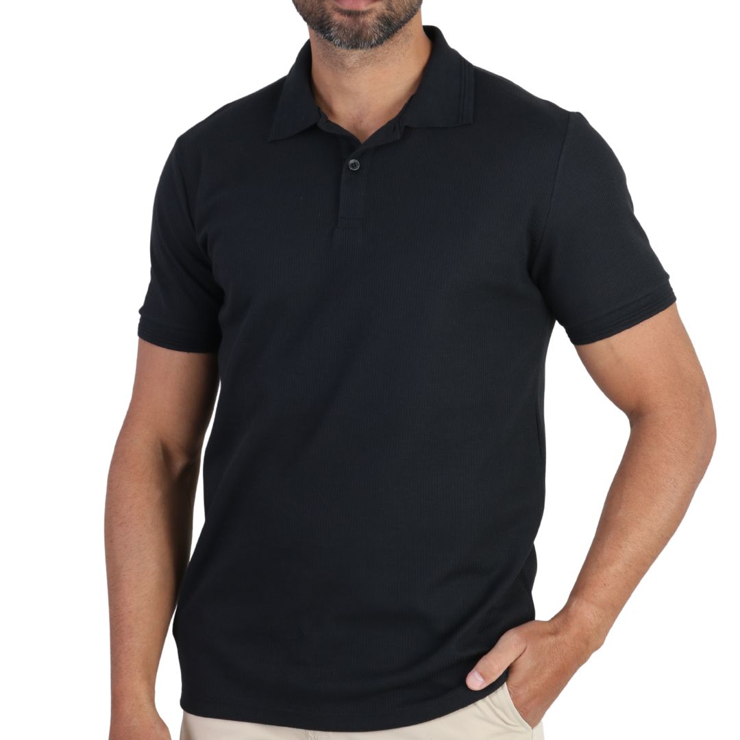 Camisa Polo Masculina Waffle Austin Club