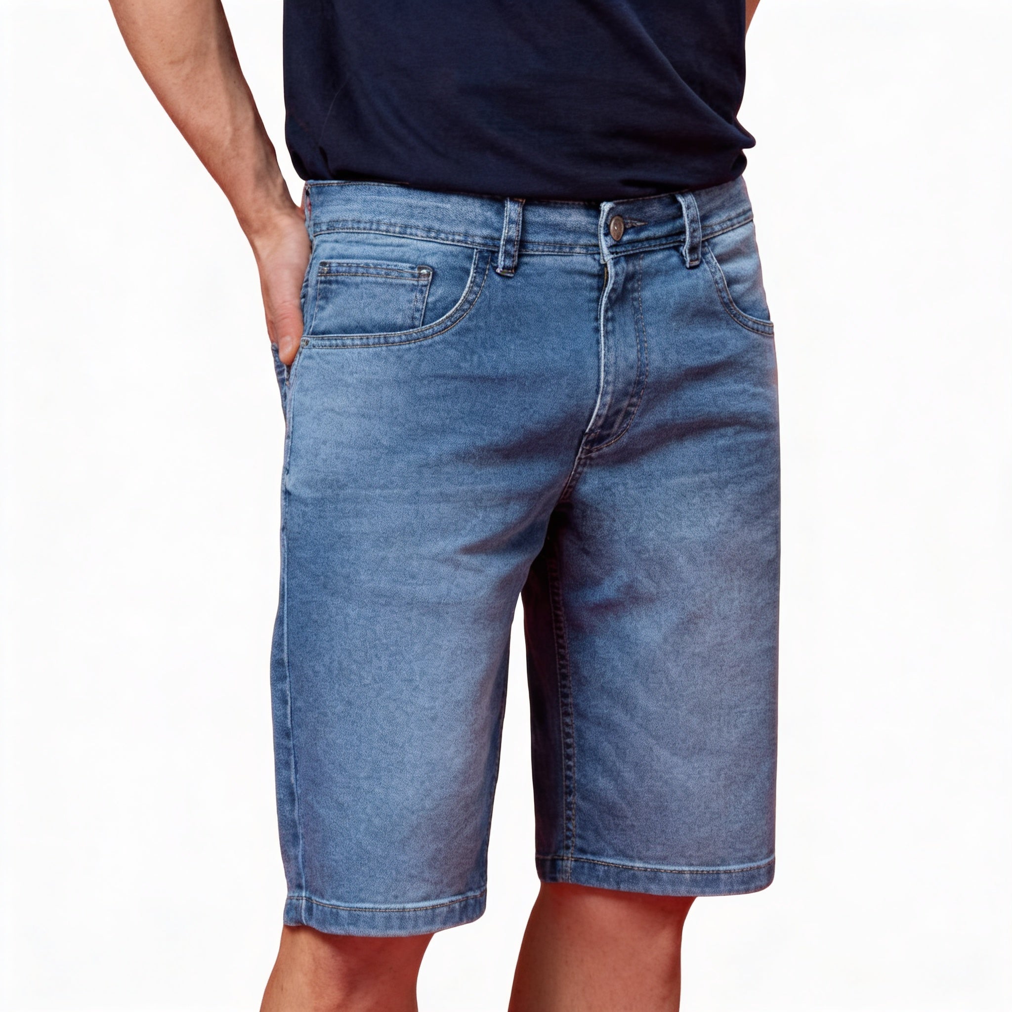 Bermuda Jeans Masculina Clara Tradicional Lemier | Outlet do Jeans