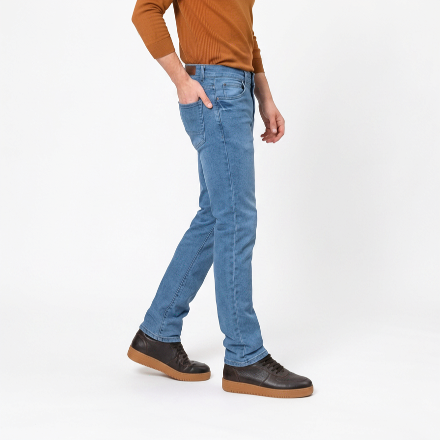 Calça Jeans Masculina Básica Clara Tradicional | Outlet do Jeans