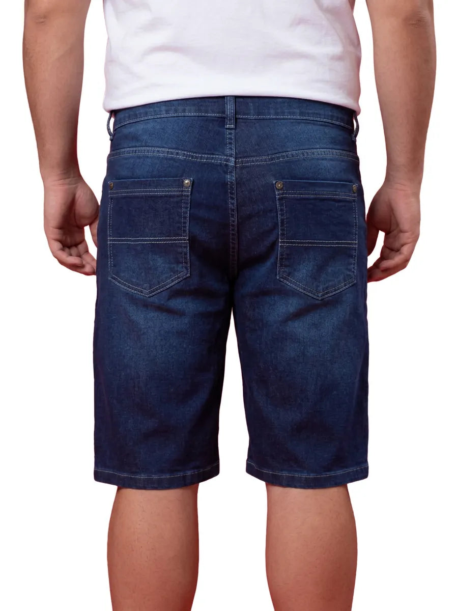Bermuda Jeans Masculina Escura Tradicional | Lemier Jeans